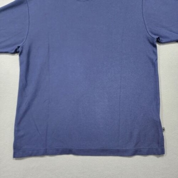 Tommy Bahama Polo Shirt Mens Large Blue 82% Pima Cotton Solid - Picture 12 of 14